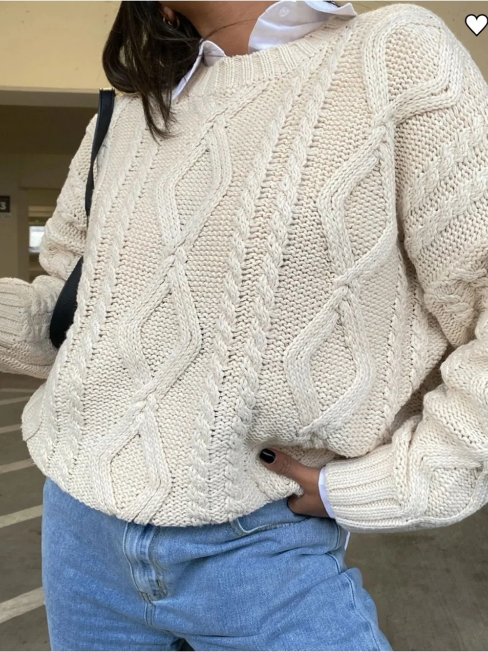 Princess Polly Anaya Oversized Sweater in Beige - Picture 5 of 5